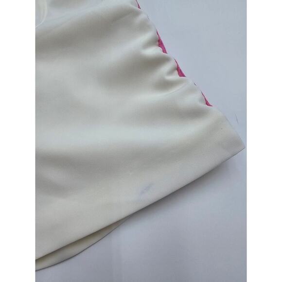 Kate Spade New York Women's Size 6 Ivory Shorts w/Pink and Yellow Stripes - Picture 8 of 9